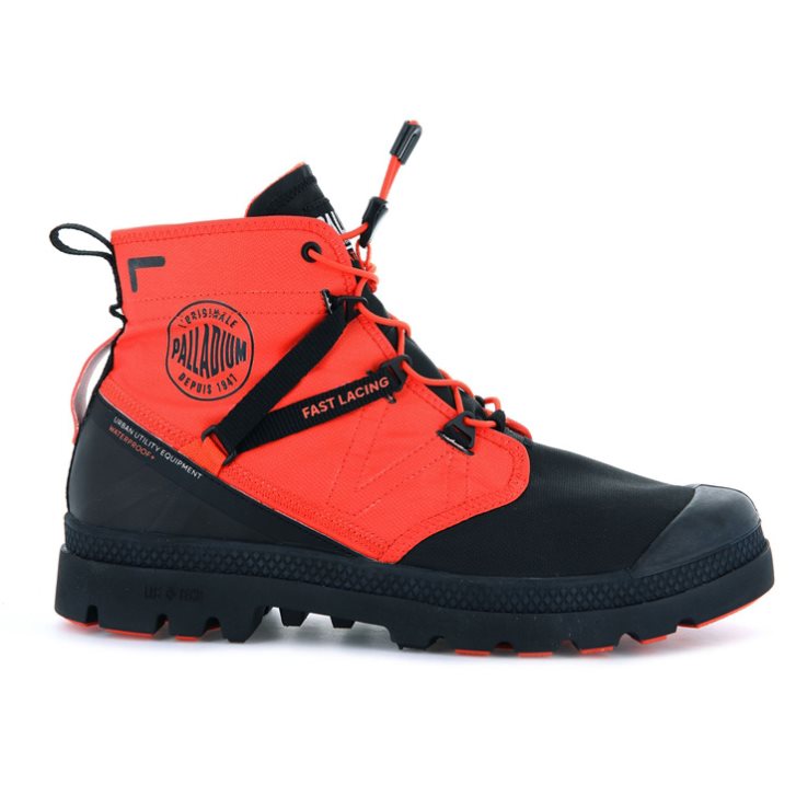 Palladium Pampa Travel Lite+ Waterdichte Laarzen Heren Oranje Zwart | NL 17ZFRSC